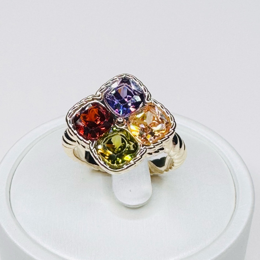 Multicolor Gemstone Statement Ring - Picture 4 of 4